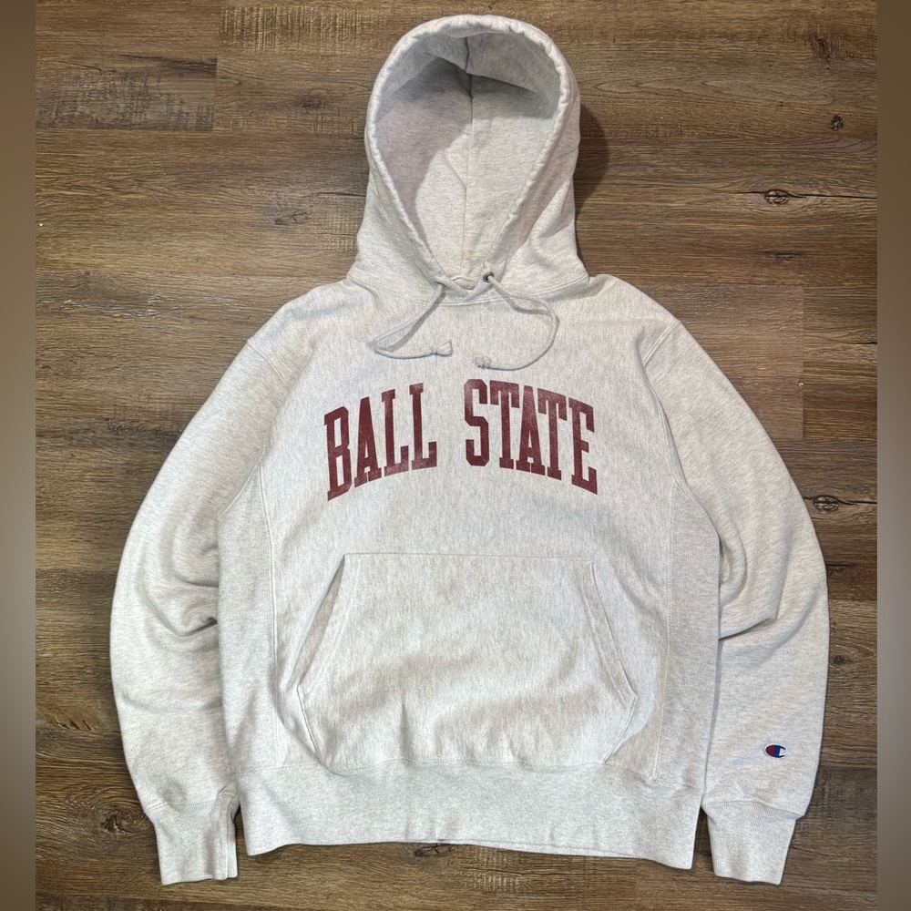 VTG ‘90s Ball State Reverse Weave Hoodie